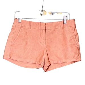 J. Crew Broken-in Cotton Chino Shorts Orange Light melon style A4505 2.5” inseam